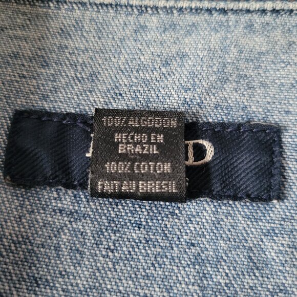 IZOD Jeans Vintage Women’s L, 100% Cotton Classic Denim Jean Jacket, Like New - Picture 8 of 10